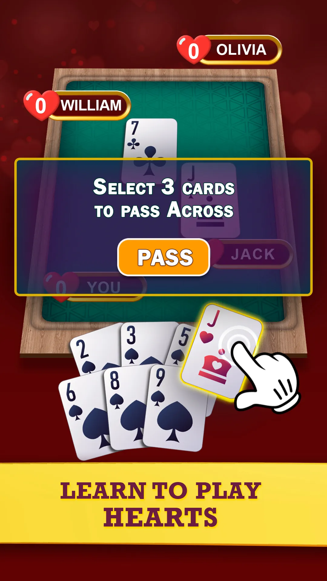 Hearts: Classic Card Game Fun | Indus Appstore | Screenshot