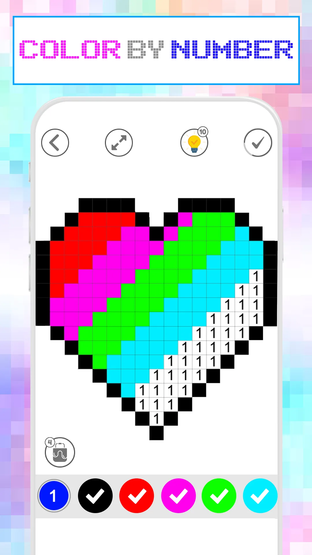 Pixel Art Book Paint By Number | Indus Appstore | Screenshot