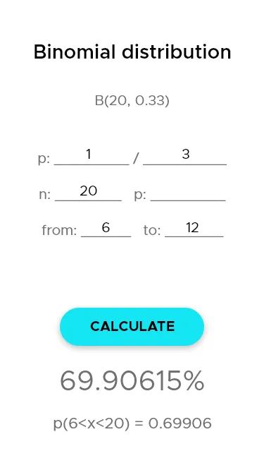 Binomial distribution | Indus Appstore | Screenshot