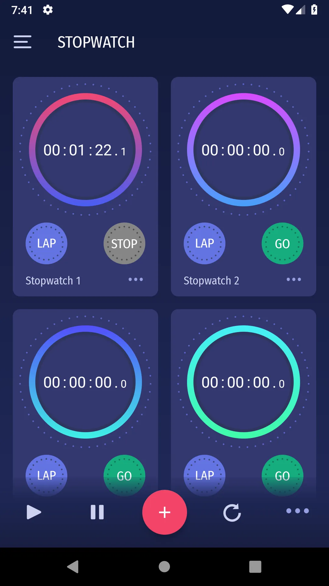 Multi Stopwatch | Indus Appstore | Screenshot