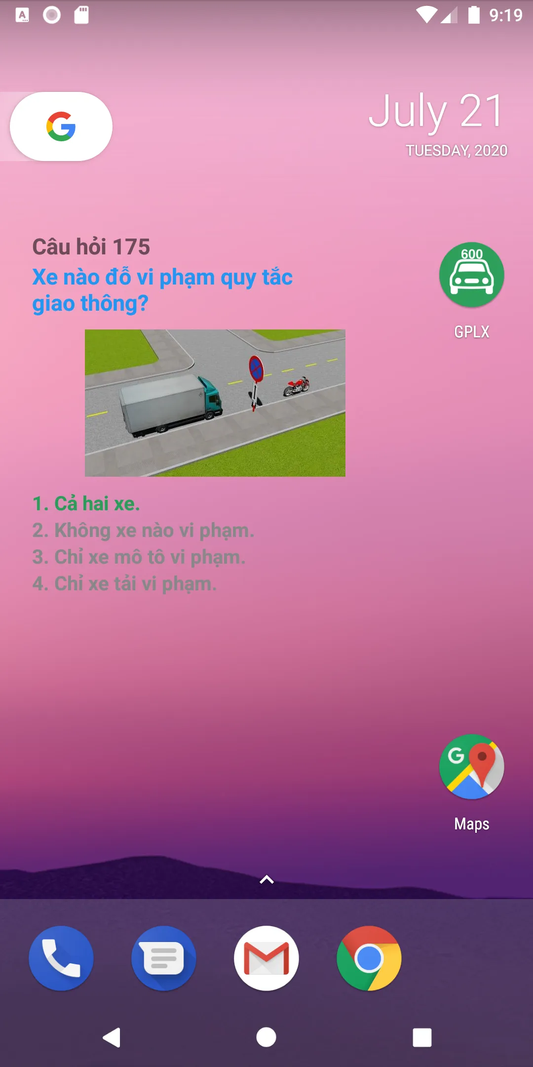 200 Câu Hỏi Ôn Thi GPLX A1 | Indus Appstore | Screenshot