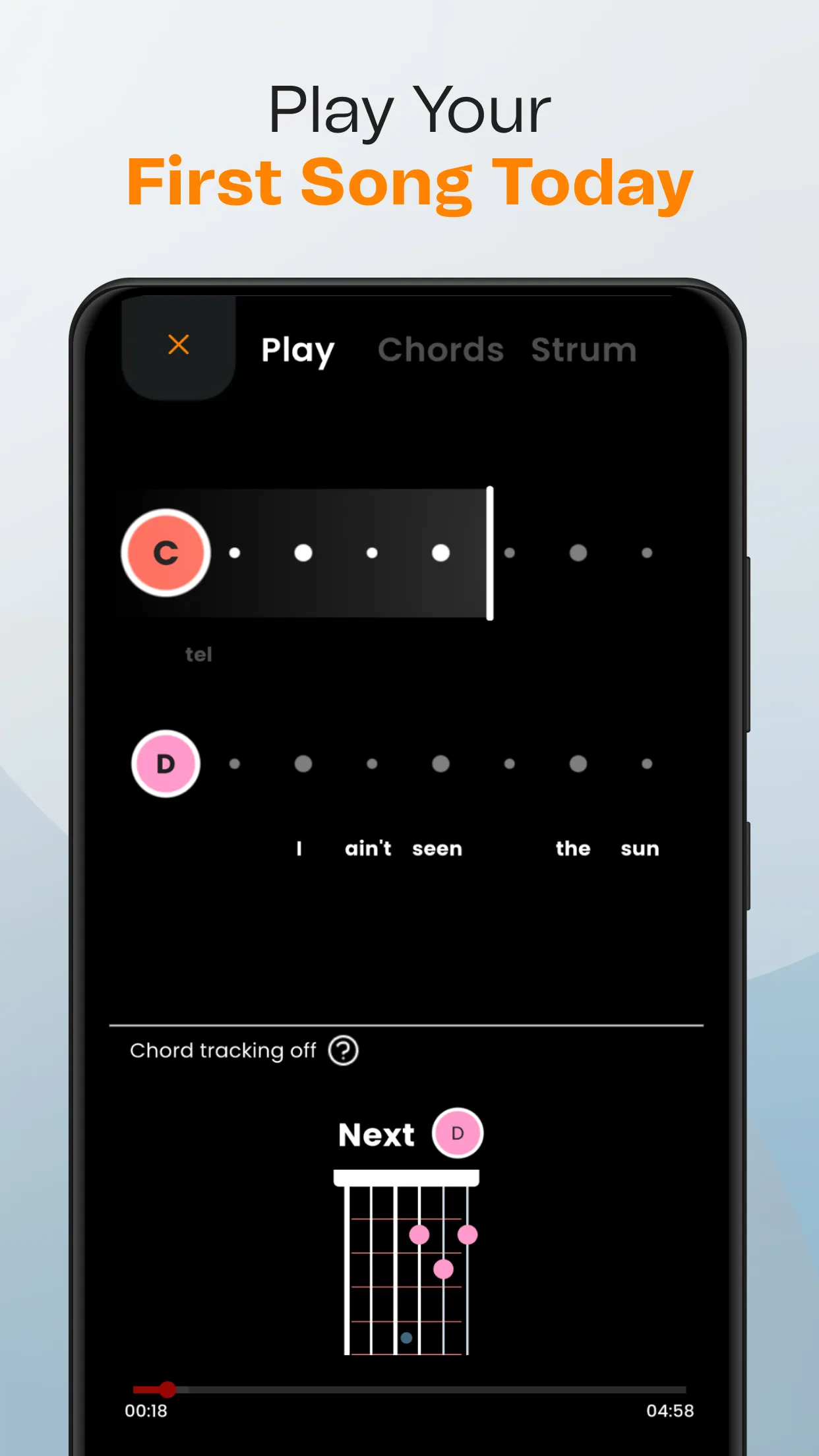 Guitar Tuner & Play FourChords | Indus Appstore | Screenshot