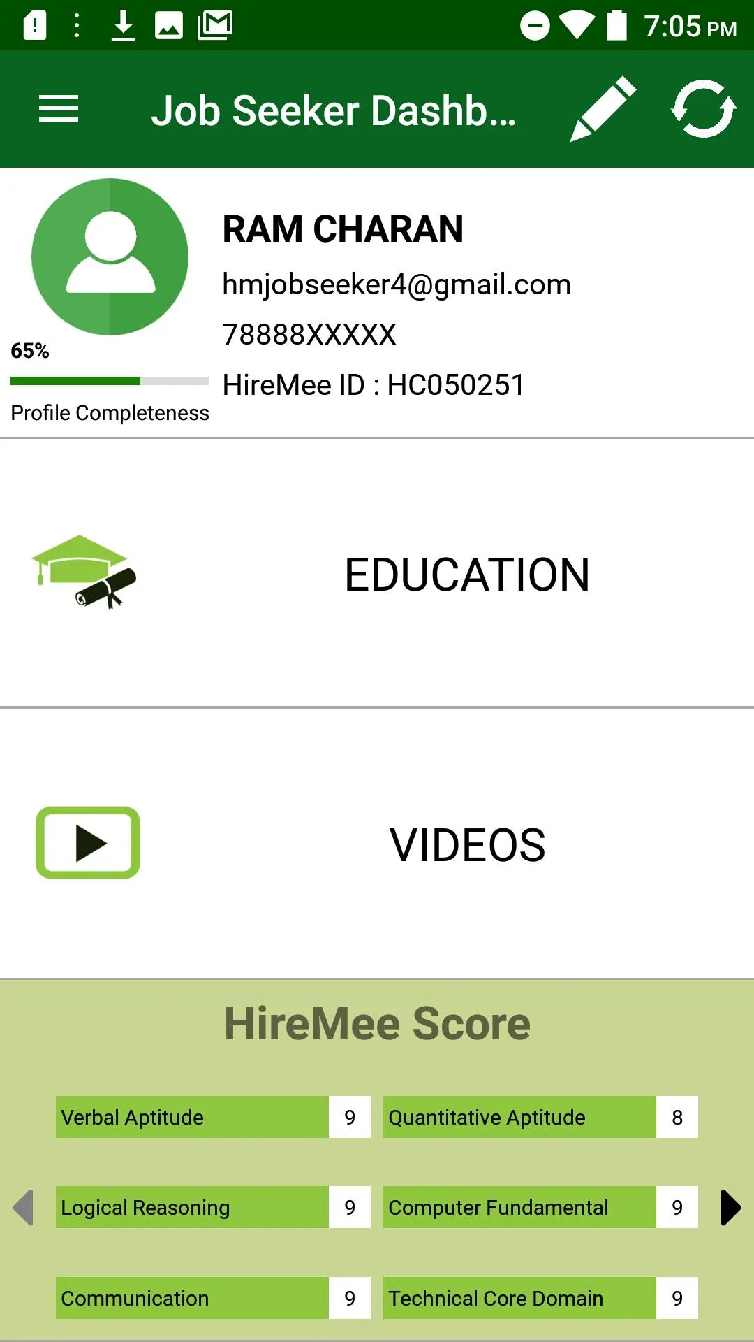 HireMee Assessment | Indus Appstore | Screenshot