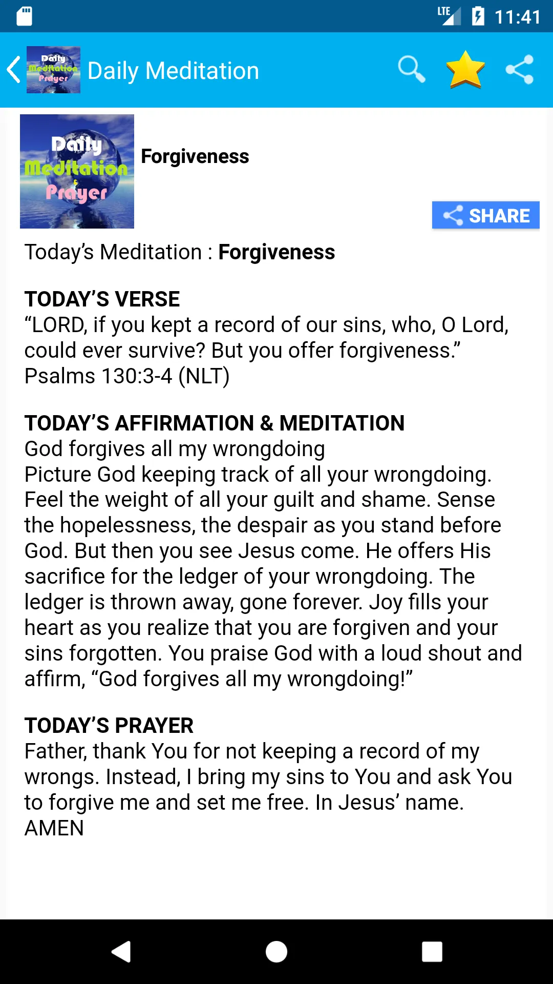 Daily Meditation and Prayer | Indus Appstore | Screenshot