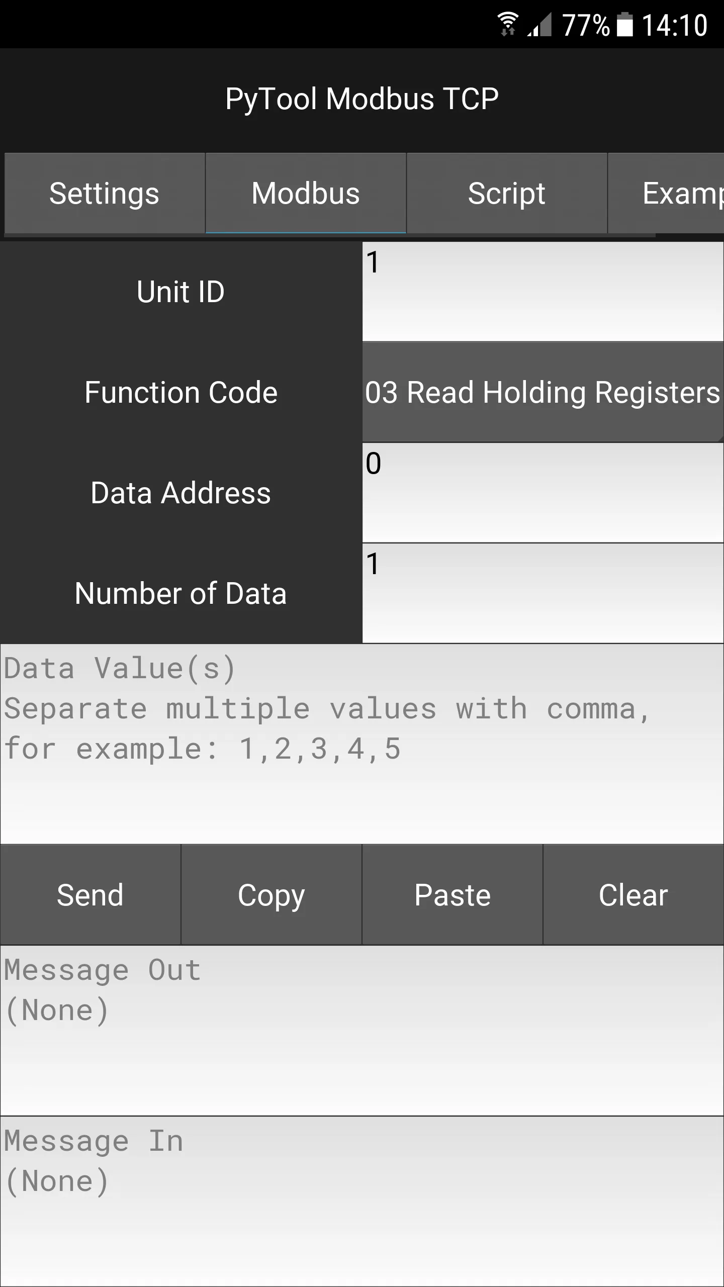 PyTool Modbus TCP F | Indus Appstore | Screenshot