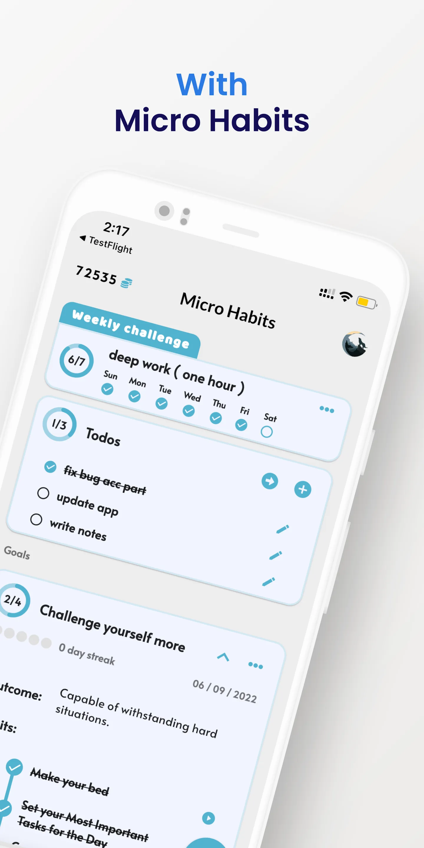 Micro Habits: Self-Improvement | Indus Appstore | Screenshot