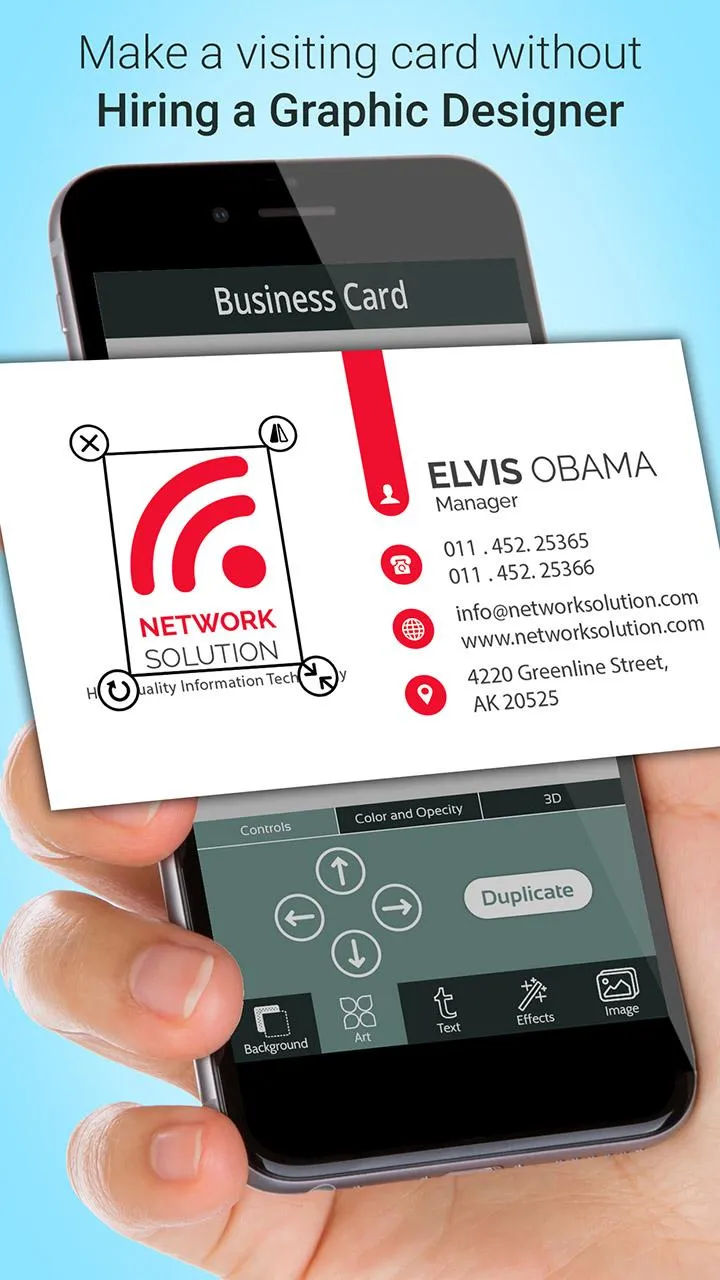 Business Card Maker | Indus Appstore | Screenshot