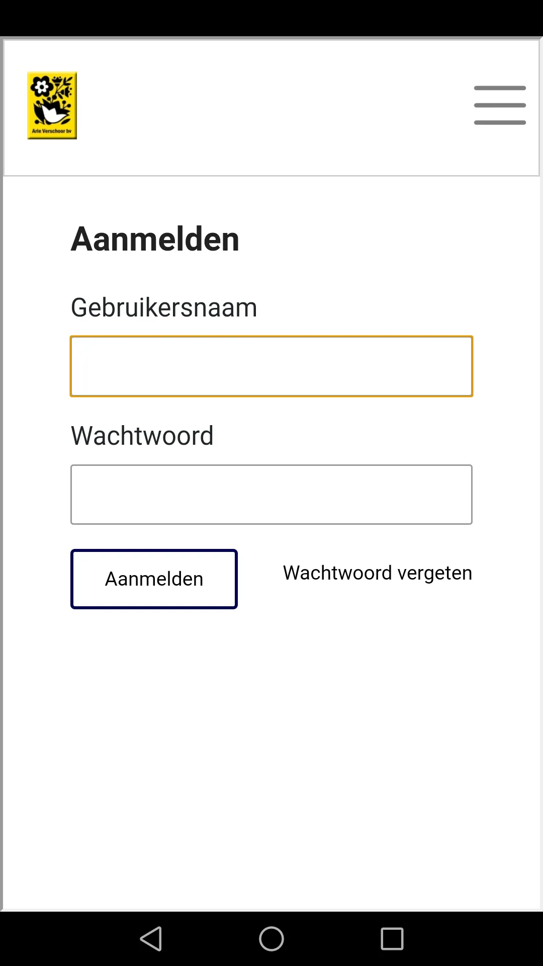 Arie Verschoor BV | Indus Appstore | Screenshot