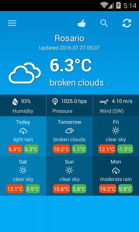 Weather Argentina | Indus Appstore | Screenshot