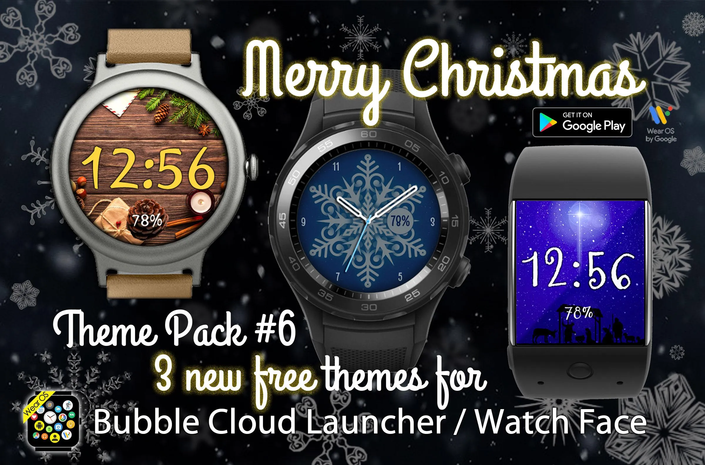 Christmas Watchface theme pack | Indus Appstore | Screenshot