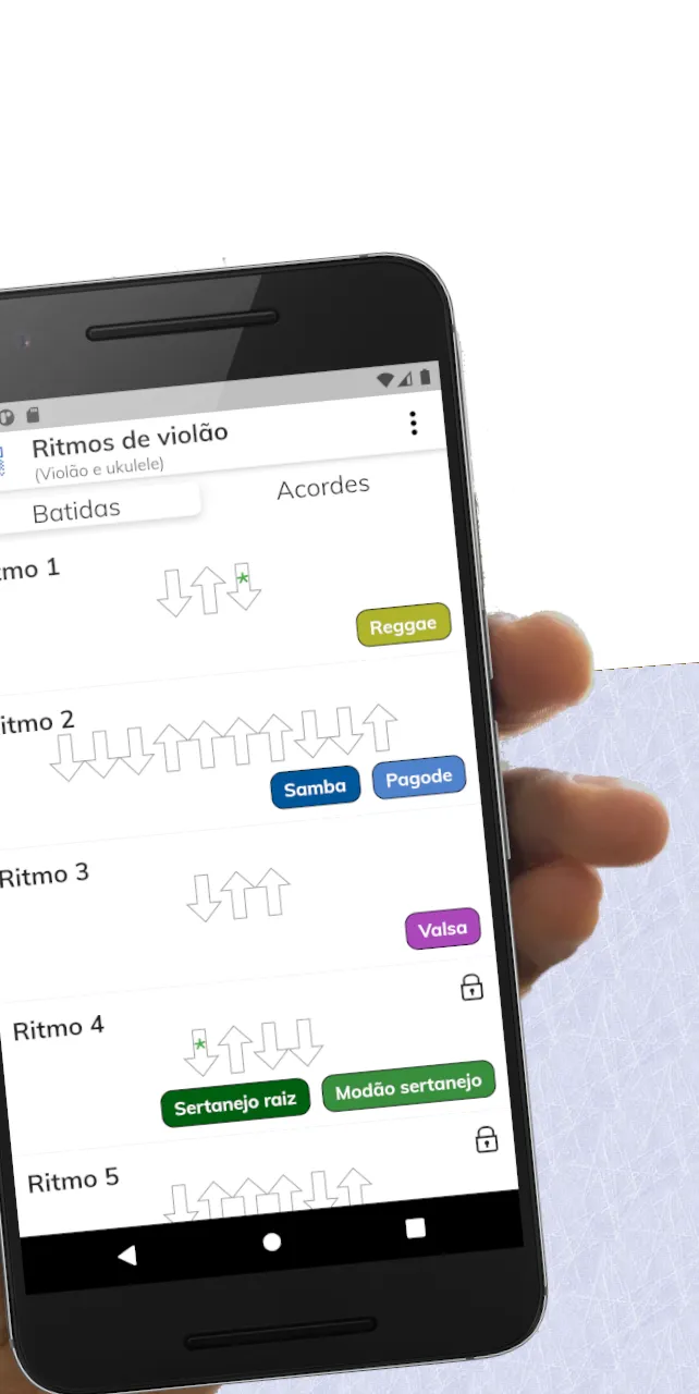 54 ritmos de violão / ukulele | Indus Appstore | Screenshot