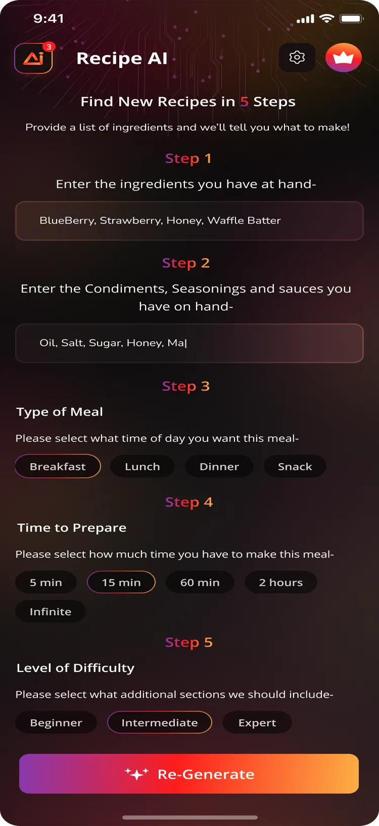 Recipe Ai - Recipe Generator | Indus Appstore | Screenshot