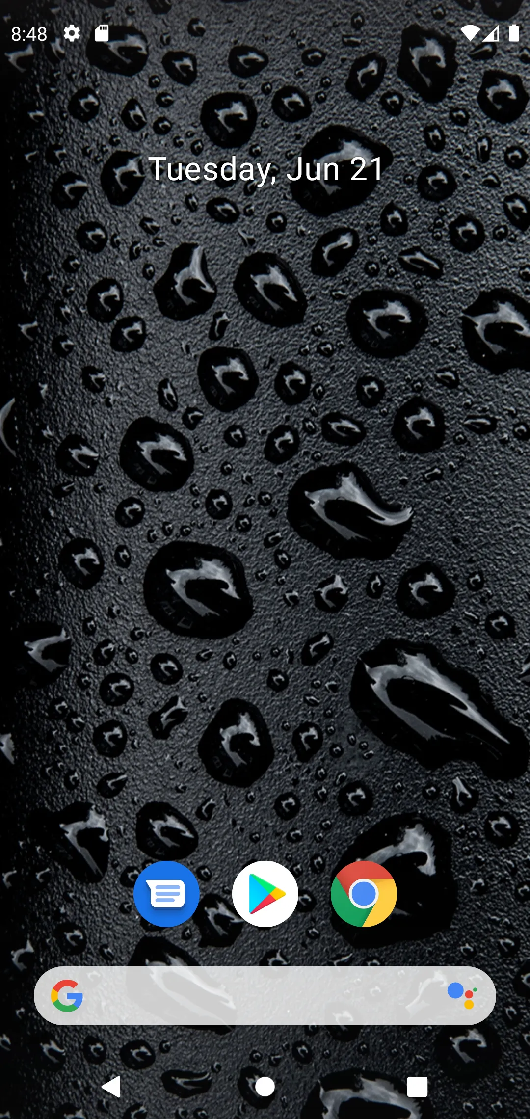 Black Water Droplets Wallpaper | Indus Appstore | Screenshot