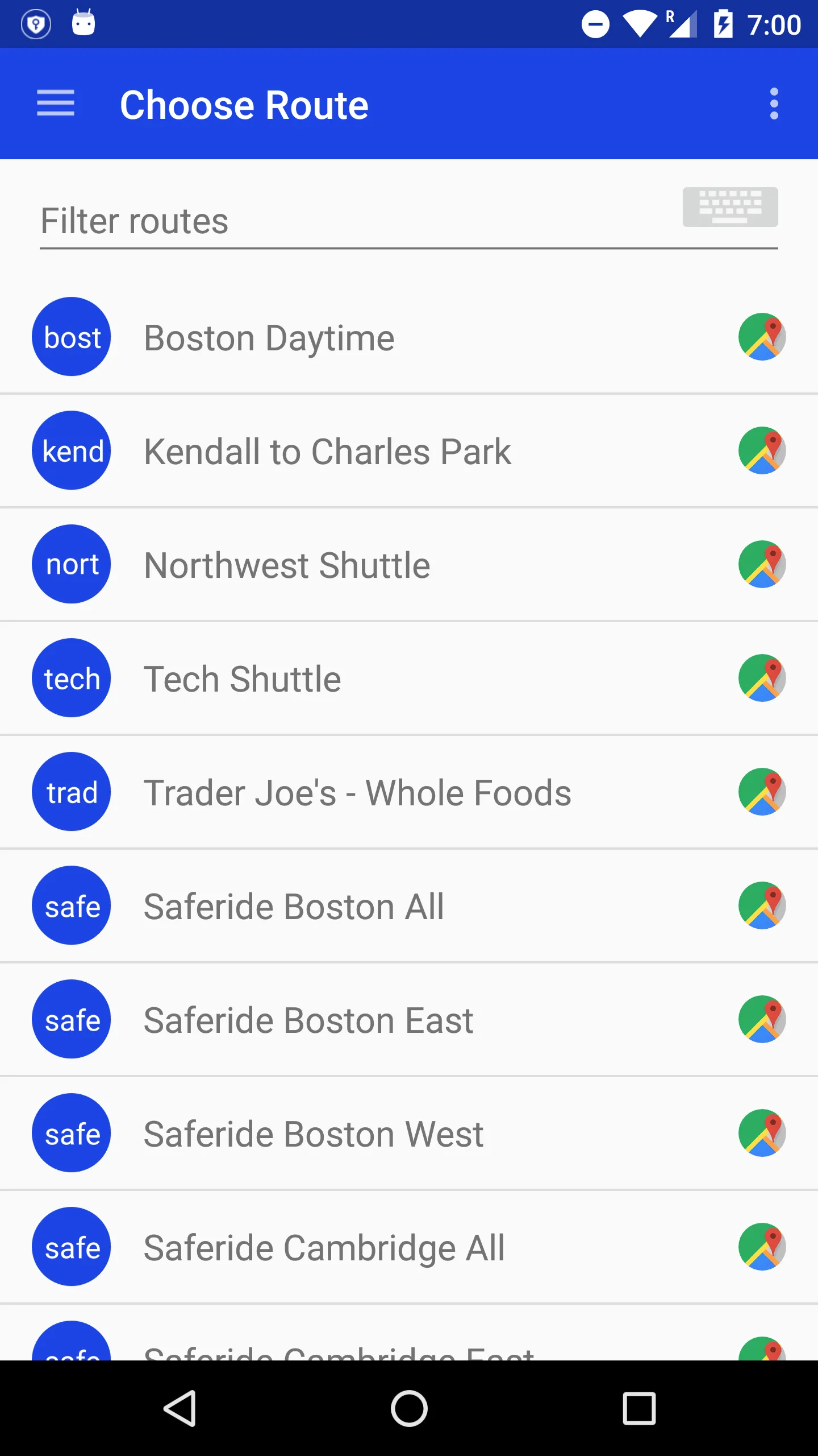 MIT Shuttle Live | Indus Appstore | Screenshot