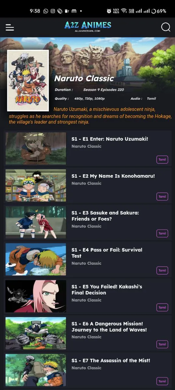 A2z Animes | Indus Appstore | Screenshot