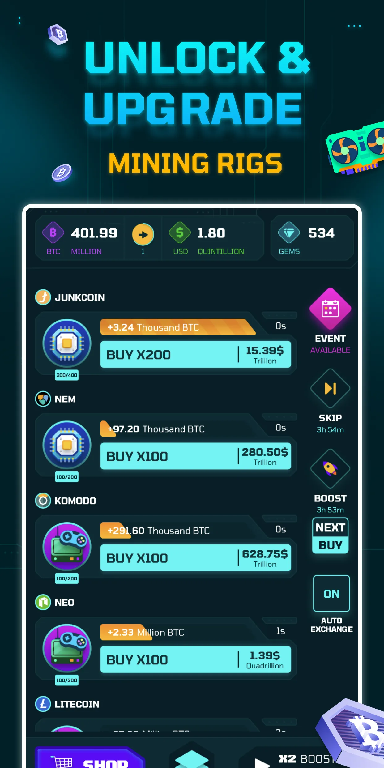 Idle Crypto Miner | Indus Appstore | Screenshot