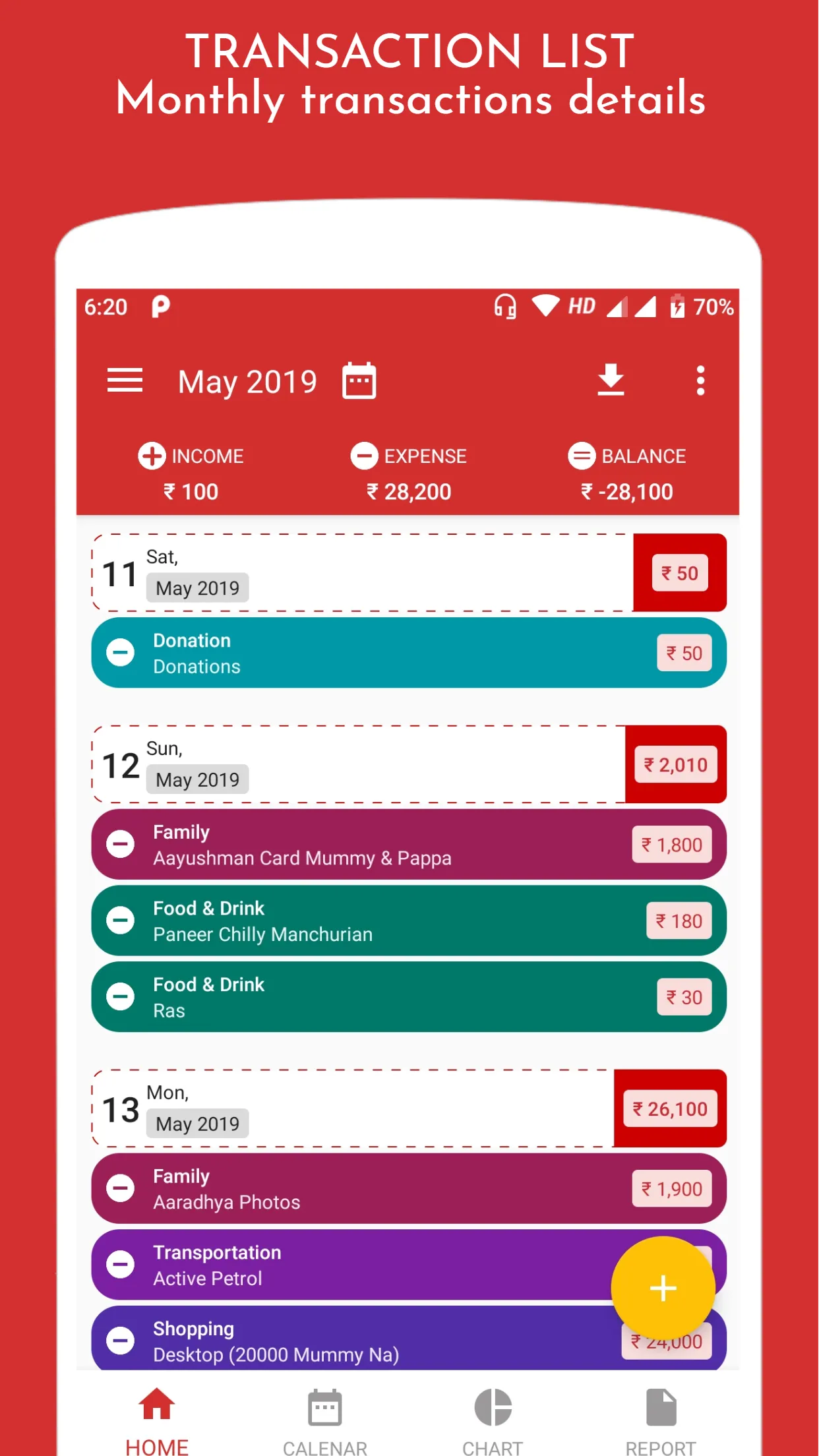 Daily Income Expense Manager | Indus Appstore | Screenshot