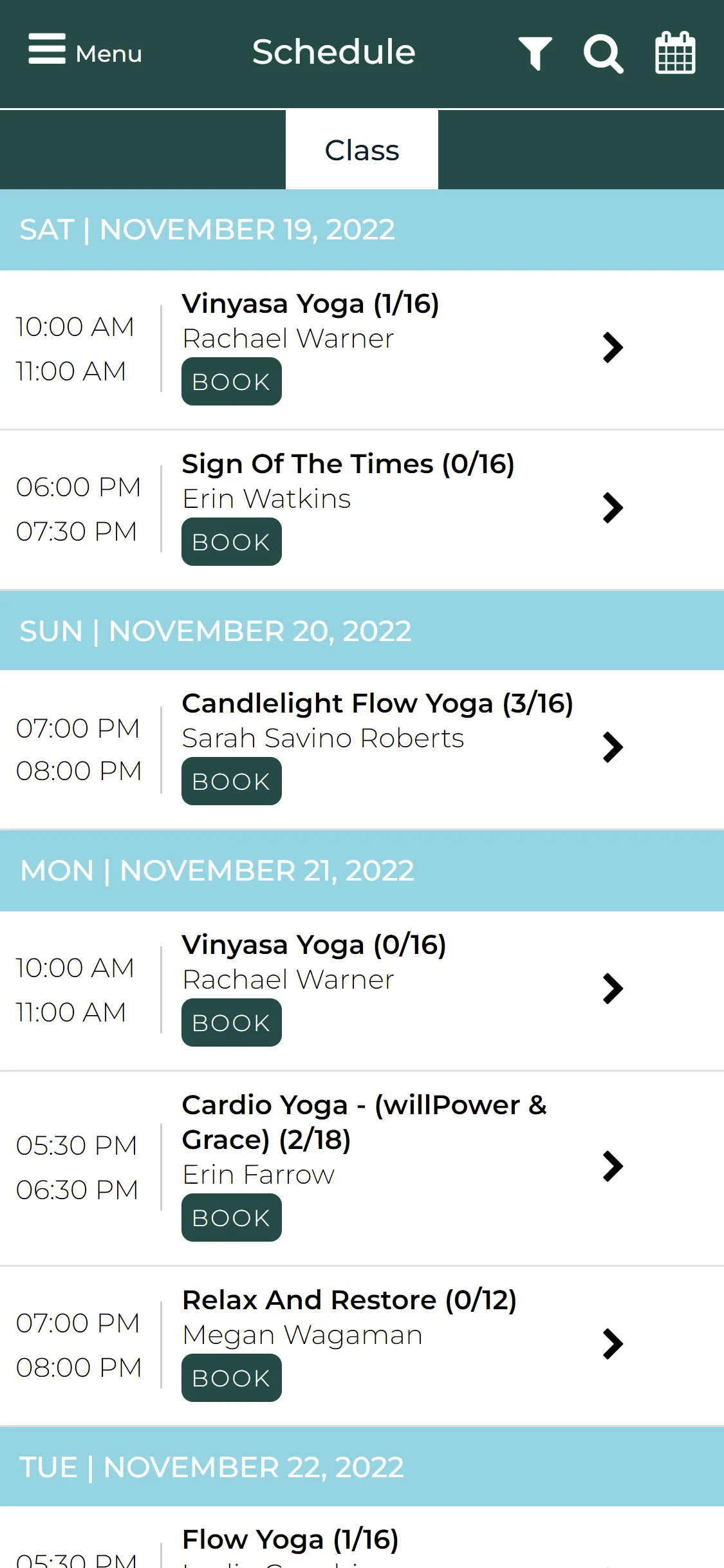 Blue Earth Yoga and Salon | Indus Appstore | Screenshot