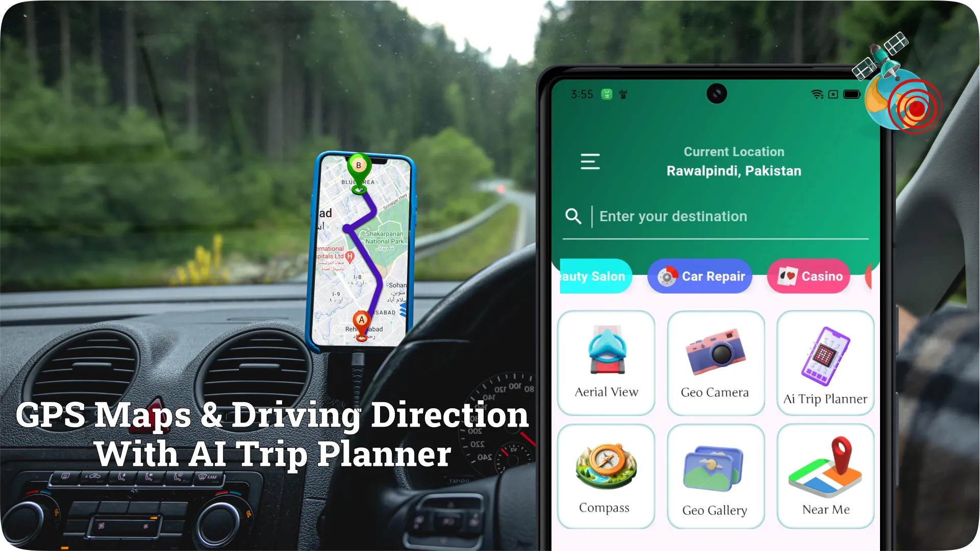 Live MAPS & GPS Navigation | Indus Appstore | Screenshot