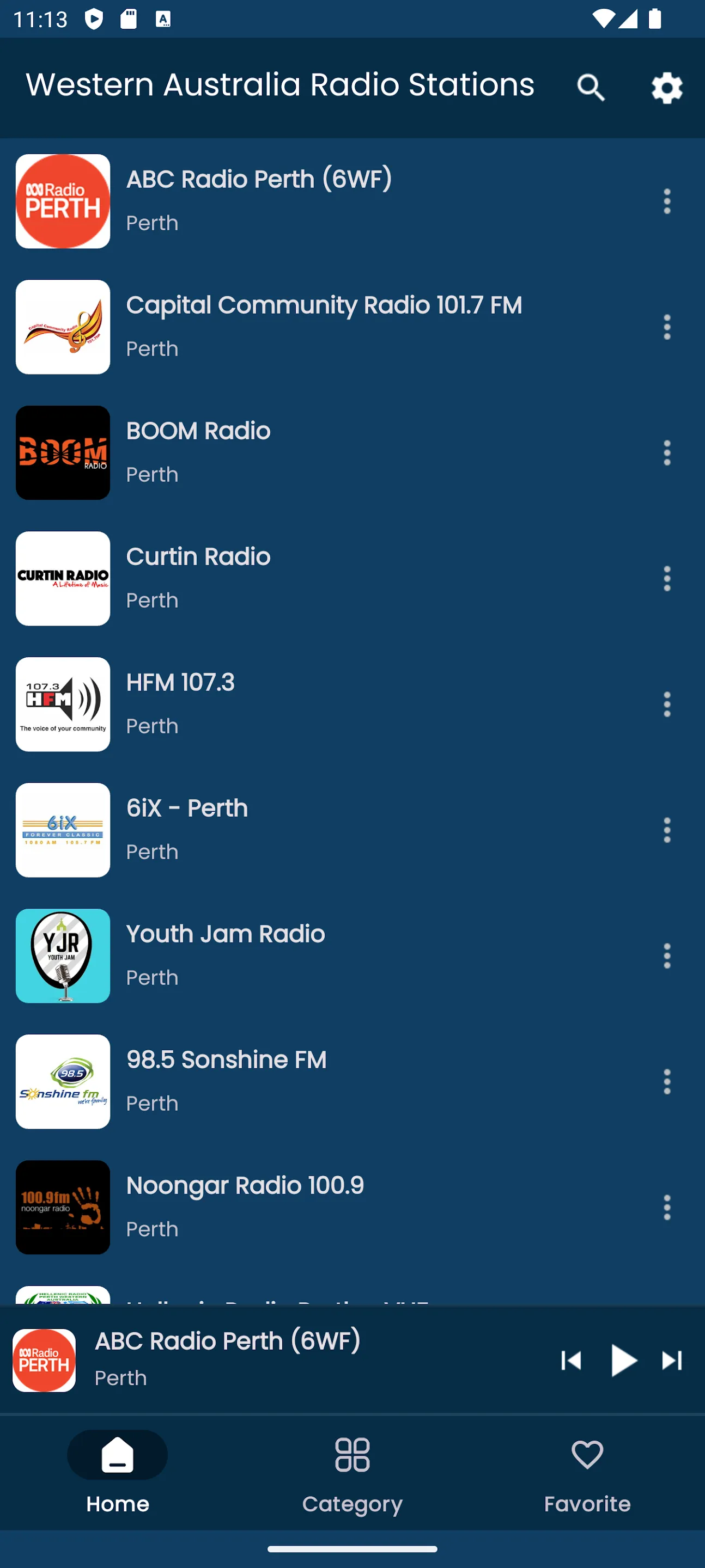 Radios from Western Australia | Indus Appstore | Screenshot