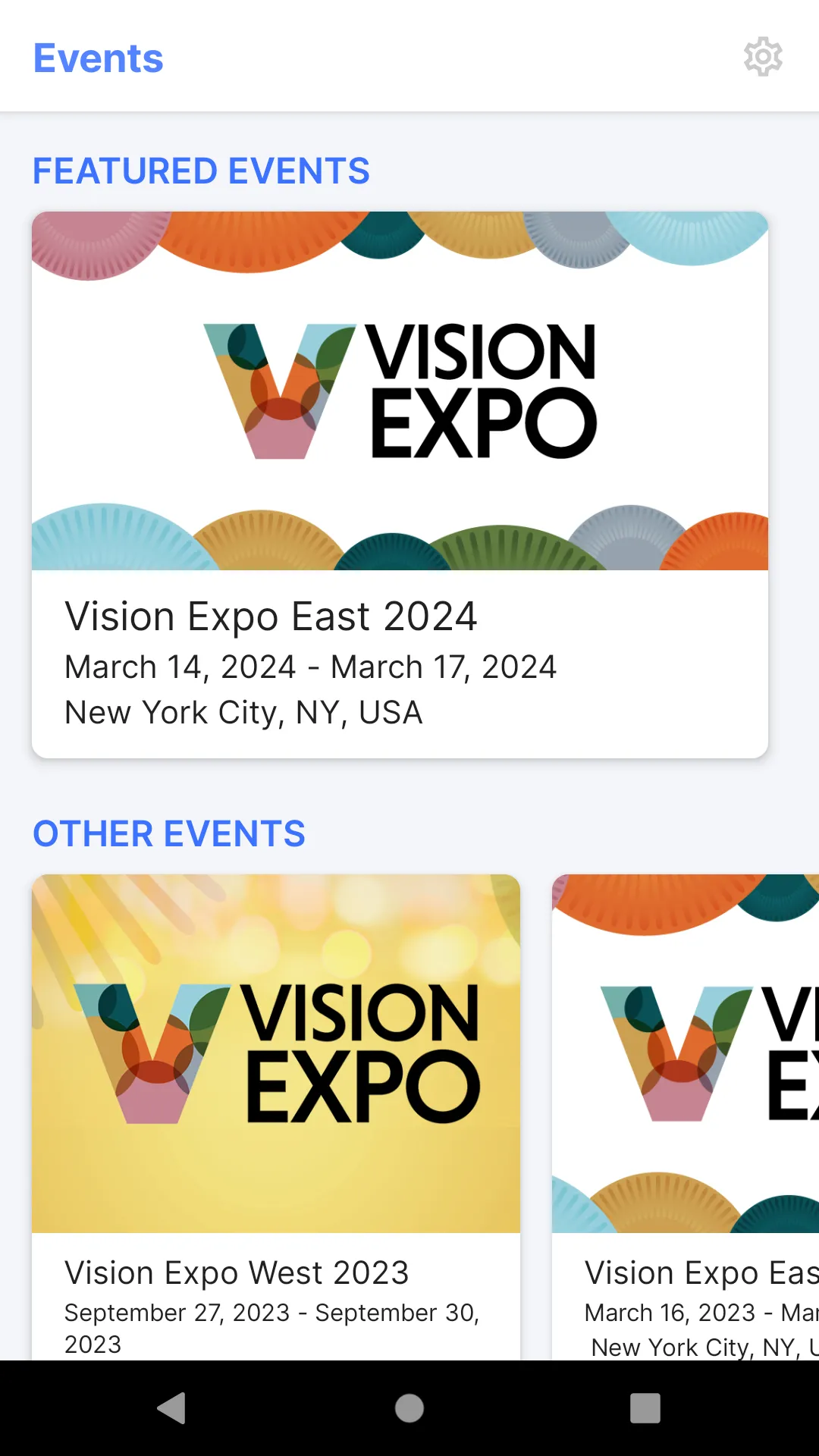 Vision Expo | Indus Appstore | Screenshot