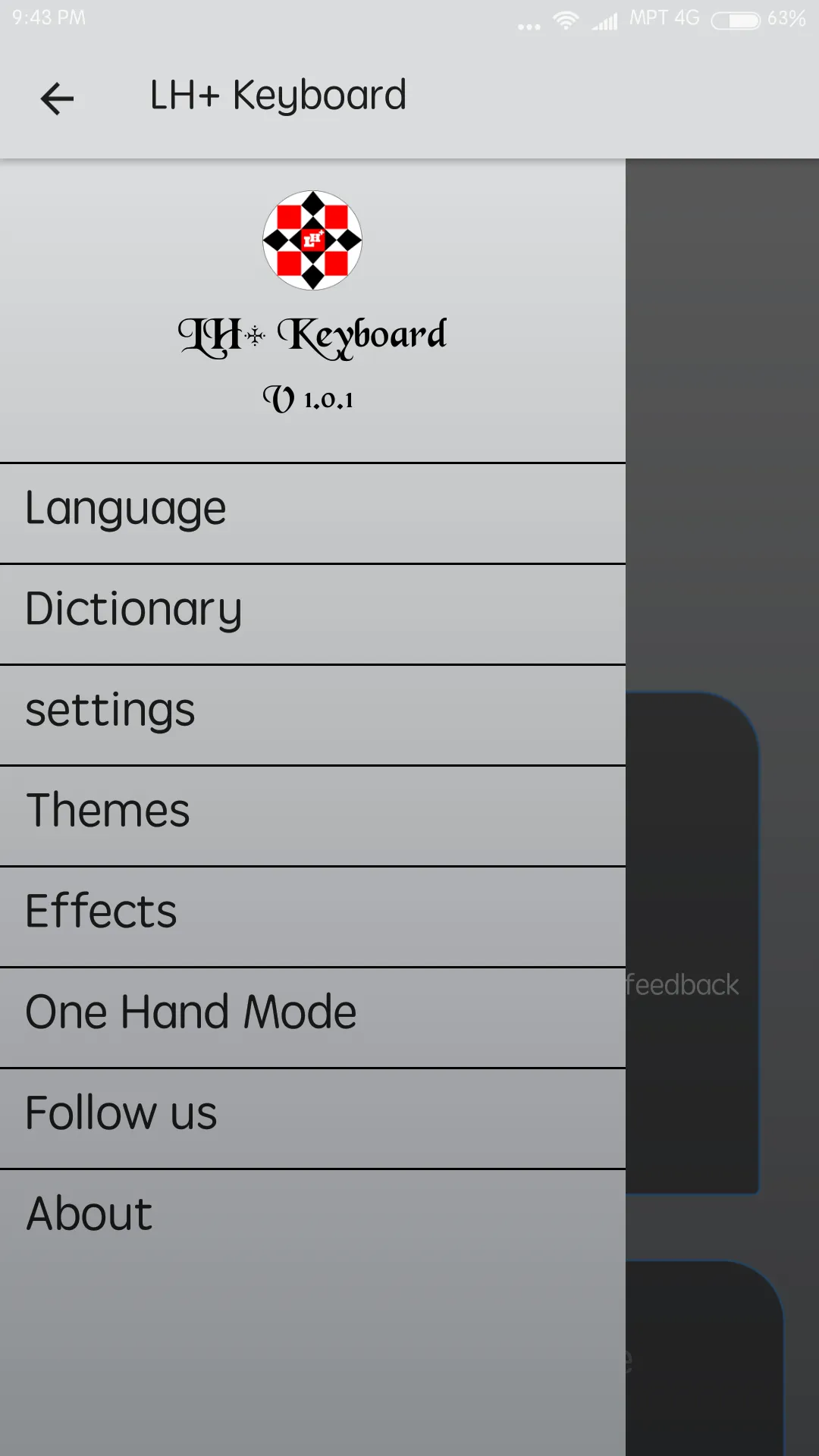 LH+ Myanmar, Thai Keyboard | Indus Appstore | Screenshot