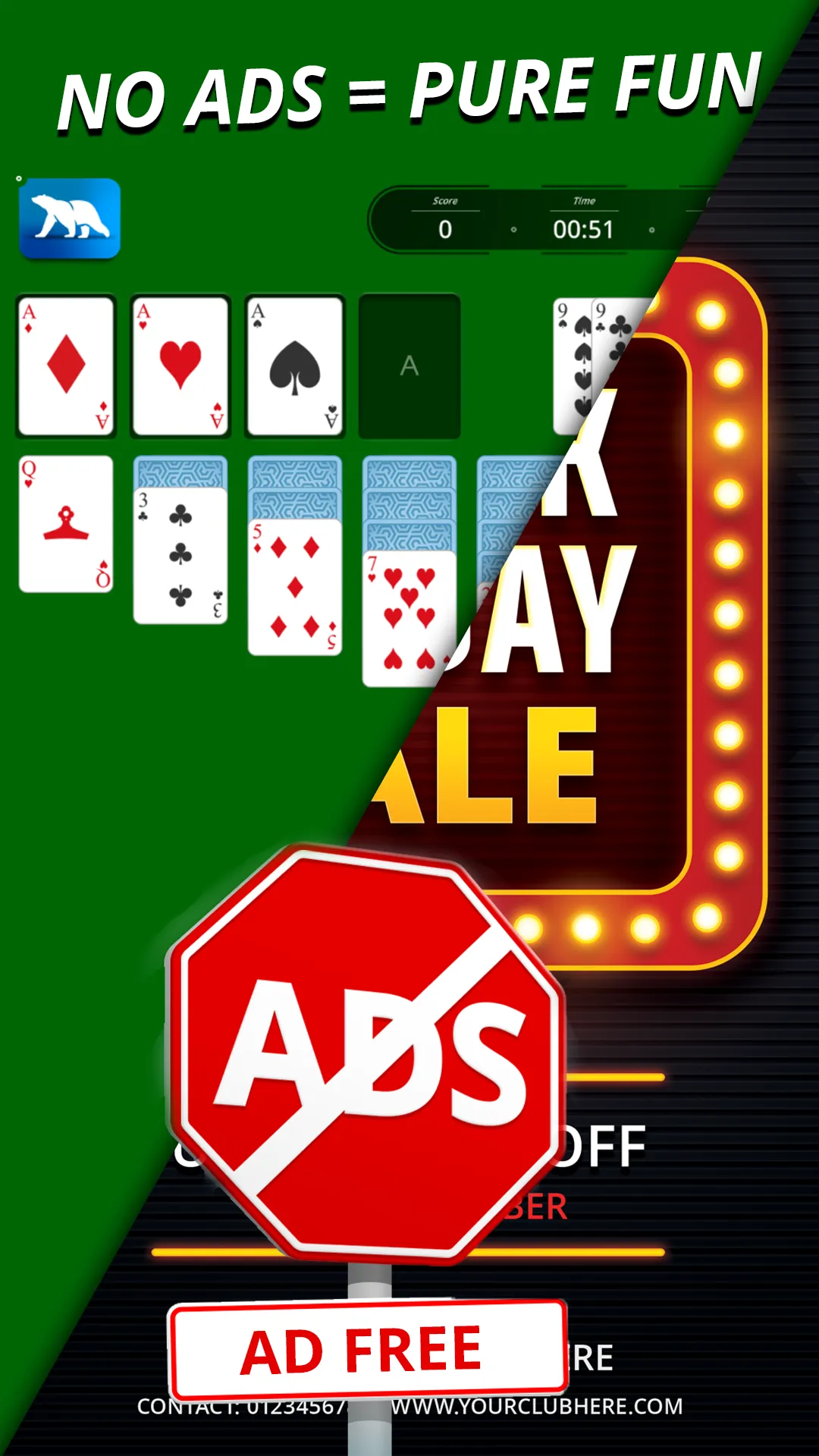 Solitaire - 3 in 1 Card games | Indus Appstore | Screenshot