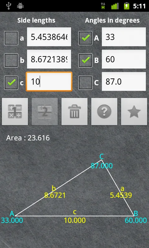 Universal Triangle Solver | Indus Appstore | Screenshot