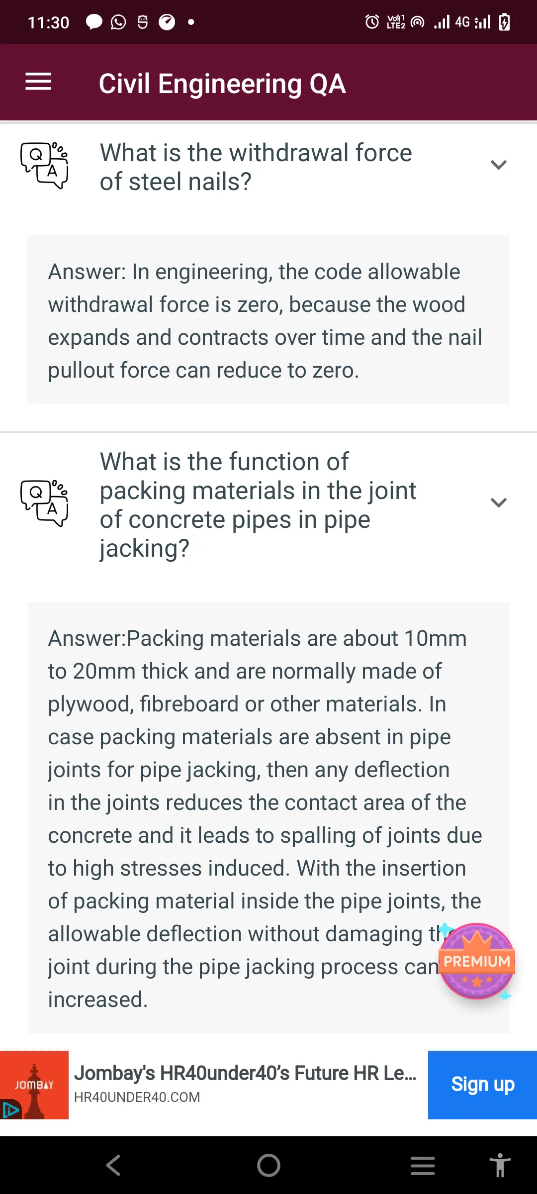 Civil Engineering Q&A | Indus Appstore | Screenshot