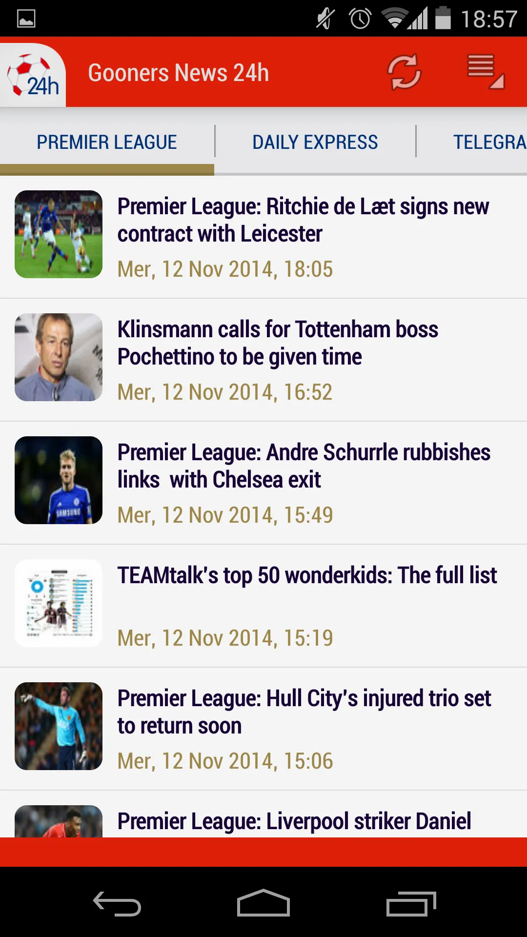 24h News for Arsenal | Indus Appstore | Screenshot