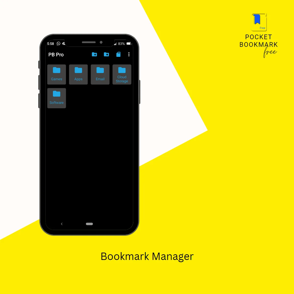 Pocket Bookmark Lite | Indus Appstore | Screenshot