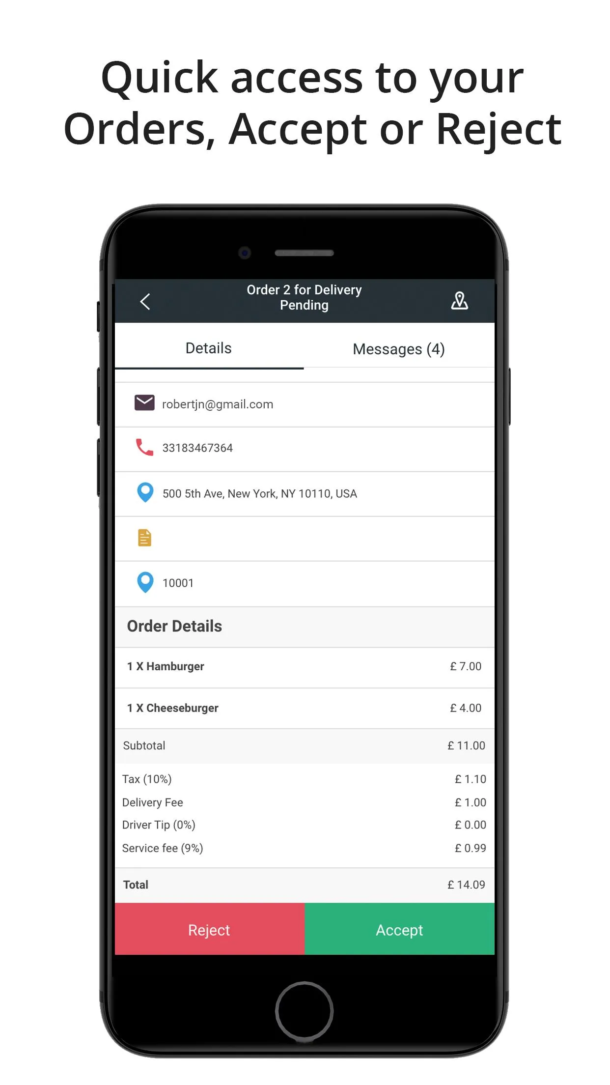 My Local Order Manager | Indus Appstore | Screenshot