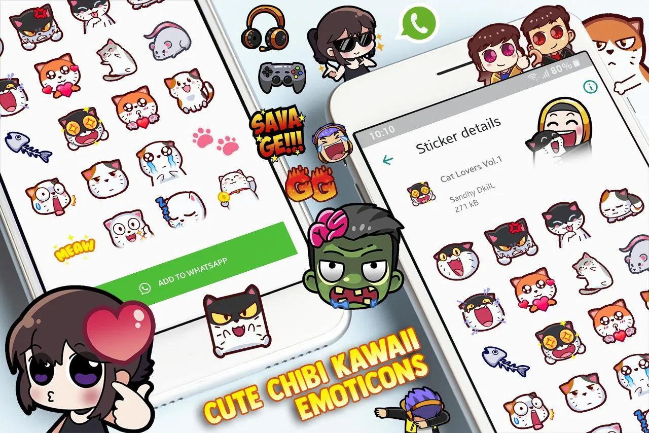 Cute Chibi WAStickerApps | Indus Appstore | Screenshot