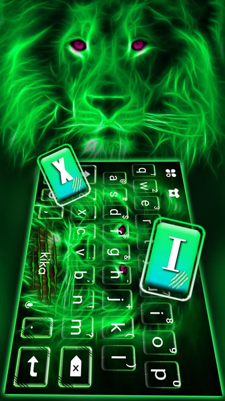 Neon Lion Keyboard Theme | Indus Appstore | Screenshot