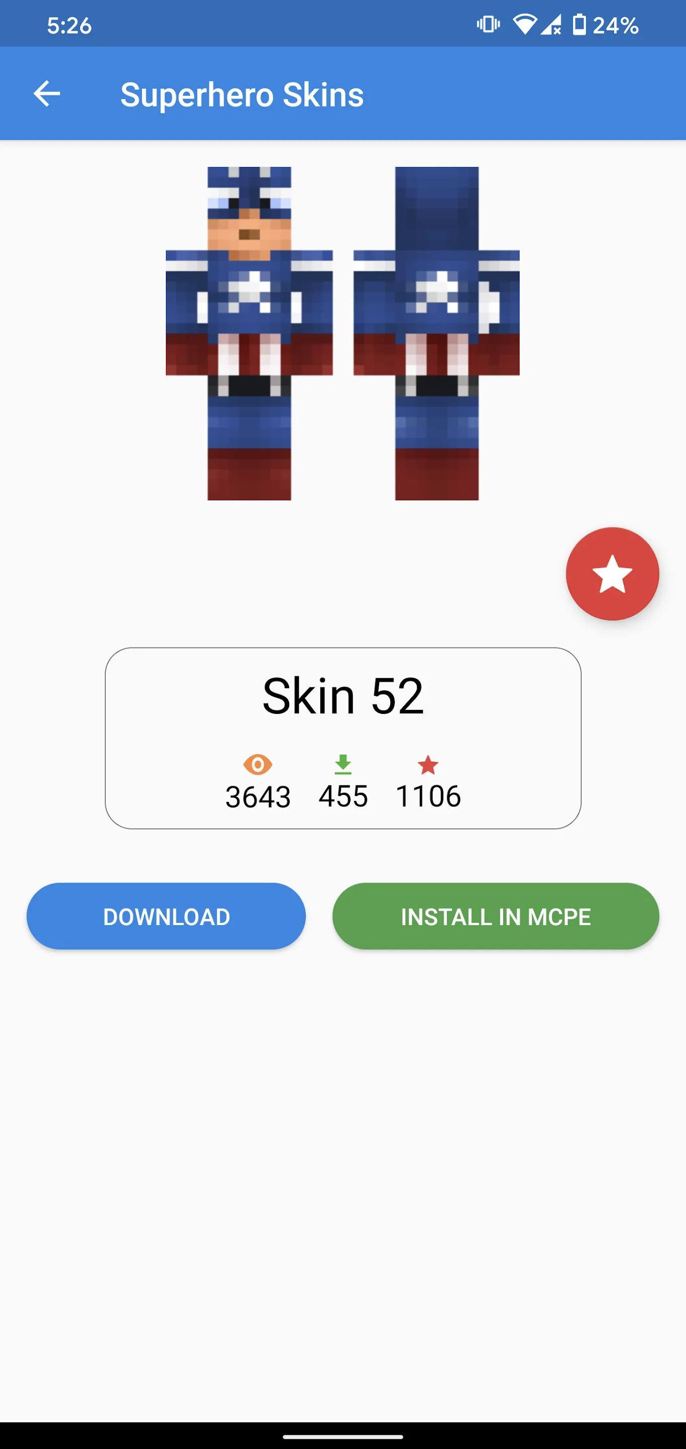 Superhero Skins | Indus Appstore | Screenshot