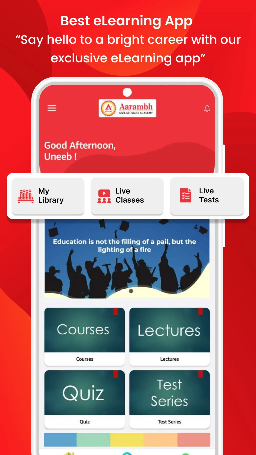 Aarambh Civil Services Academy | Indus Appstore | Screenshot