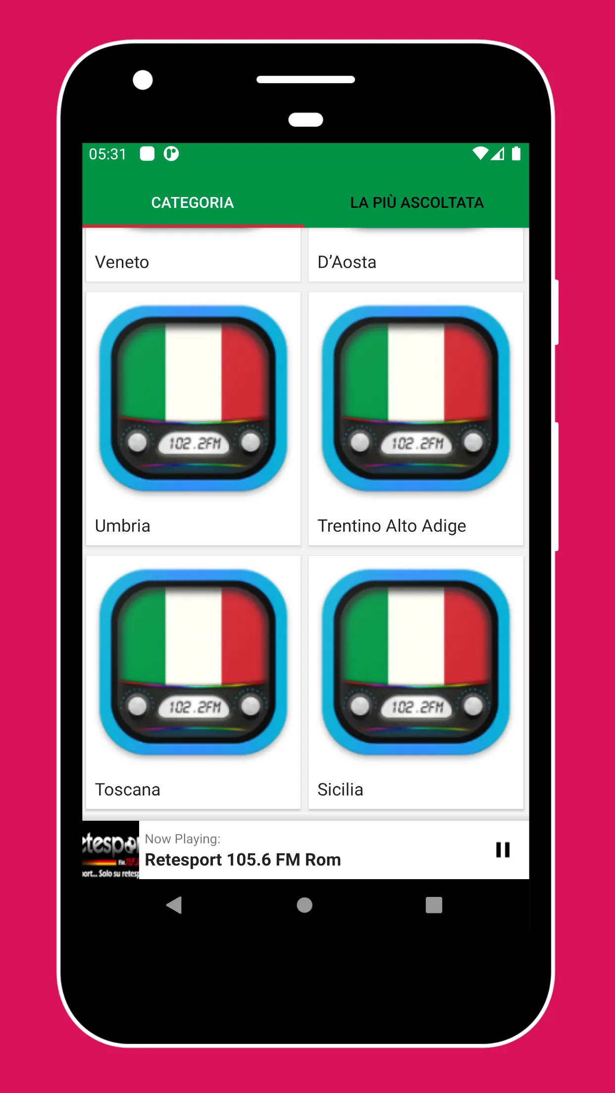 Radio Italy + Radio Italy FM | Indus Appstore | Screenshot