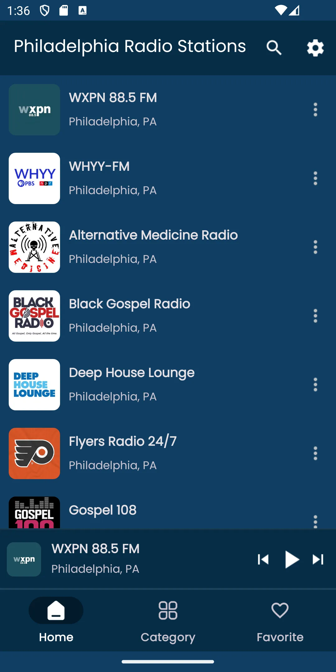 Radios from Philadelphia | Indus Appstore | Screenshot