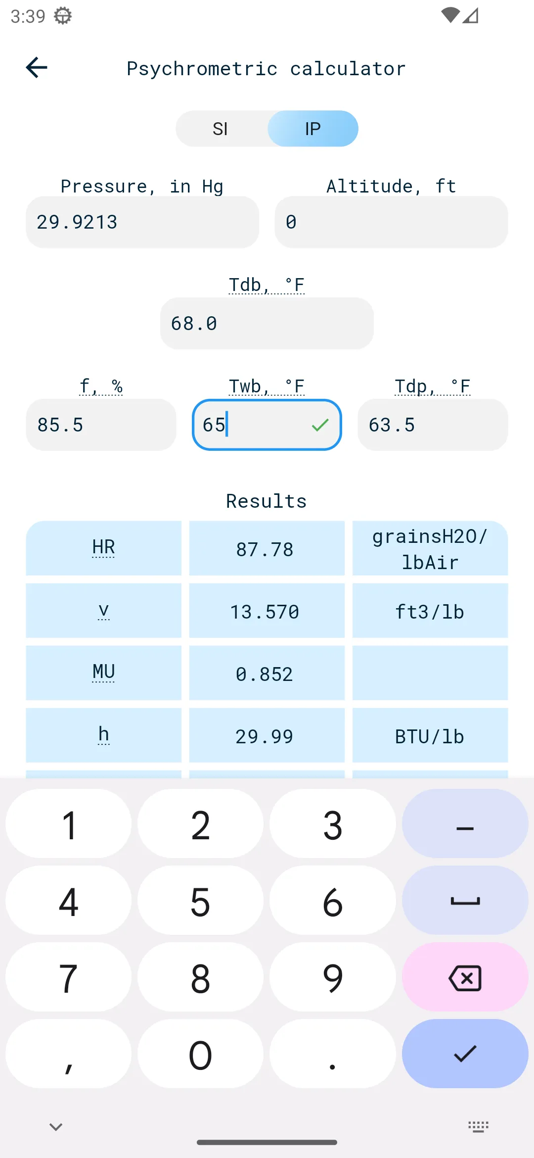 HVAC engineering calculator | Indus Appstore | Screenshot