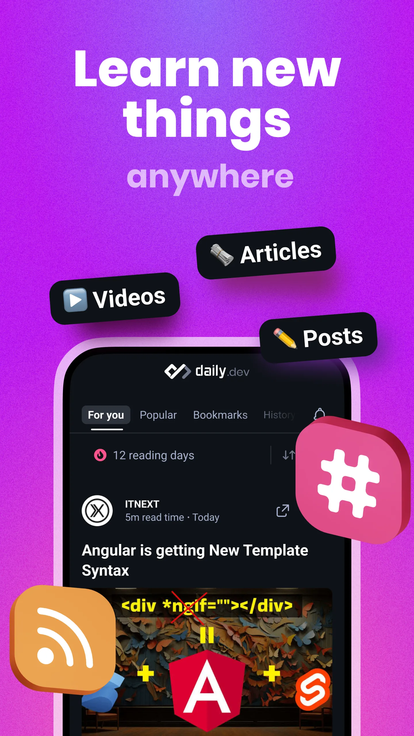daily.dev - stay up to date | Indus Appstore | Screenshot