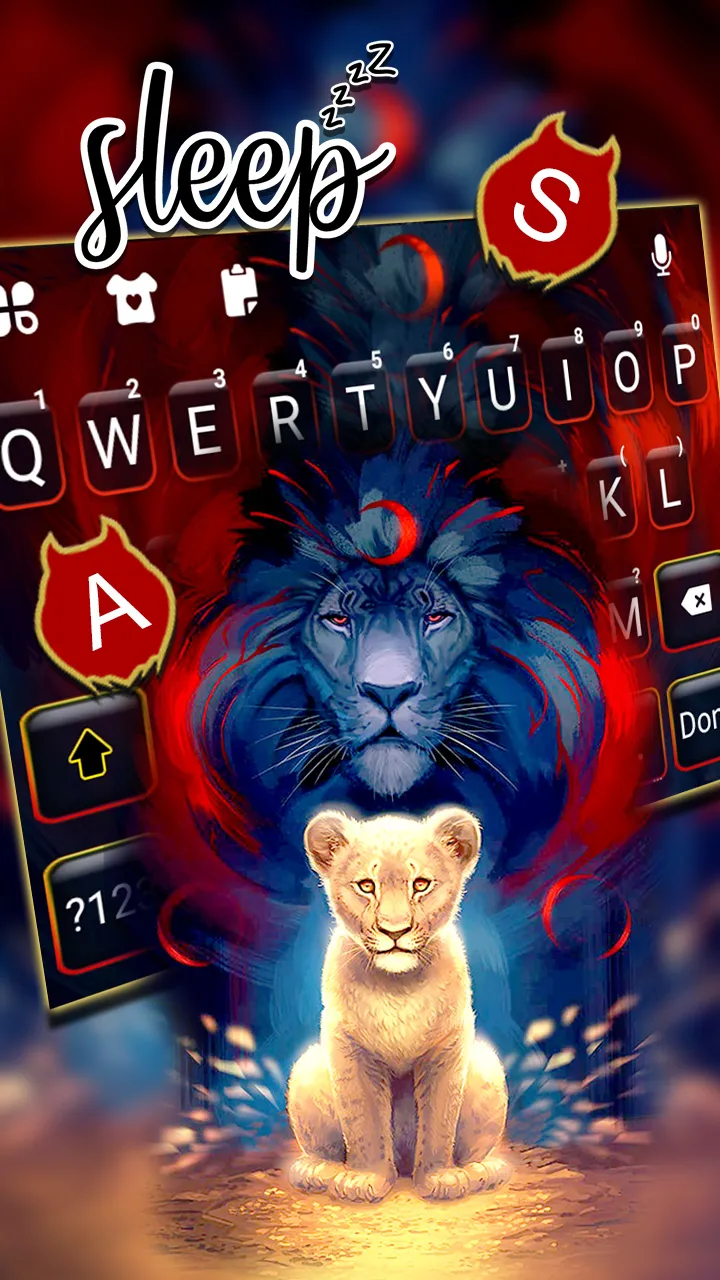 Wild Lion Keyboard Background | Indus Appstore | Screenshot