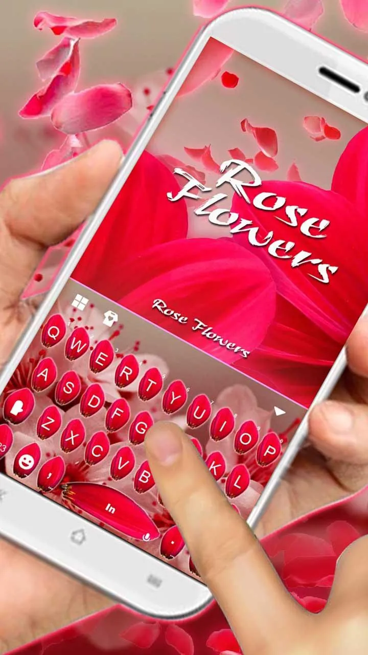 Love Rose Keyboard Theme | Indus Appstore | Screenshot