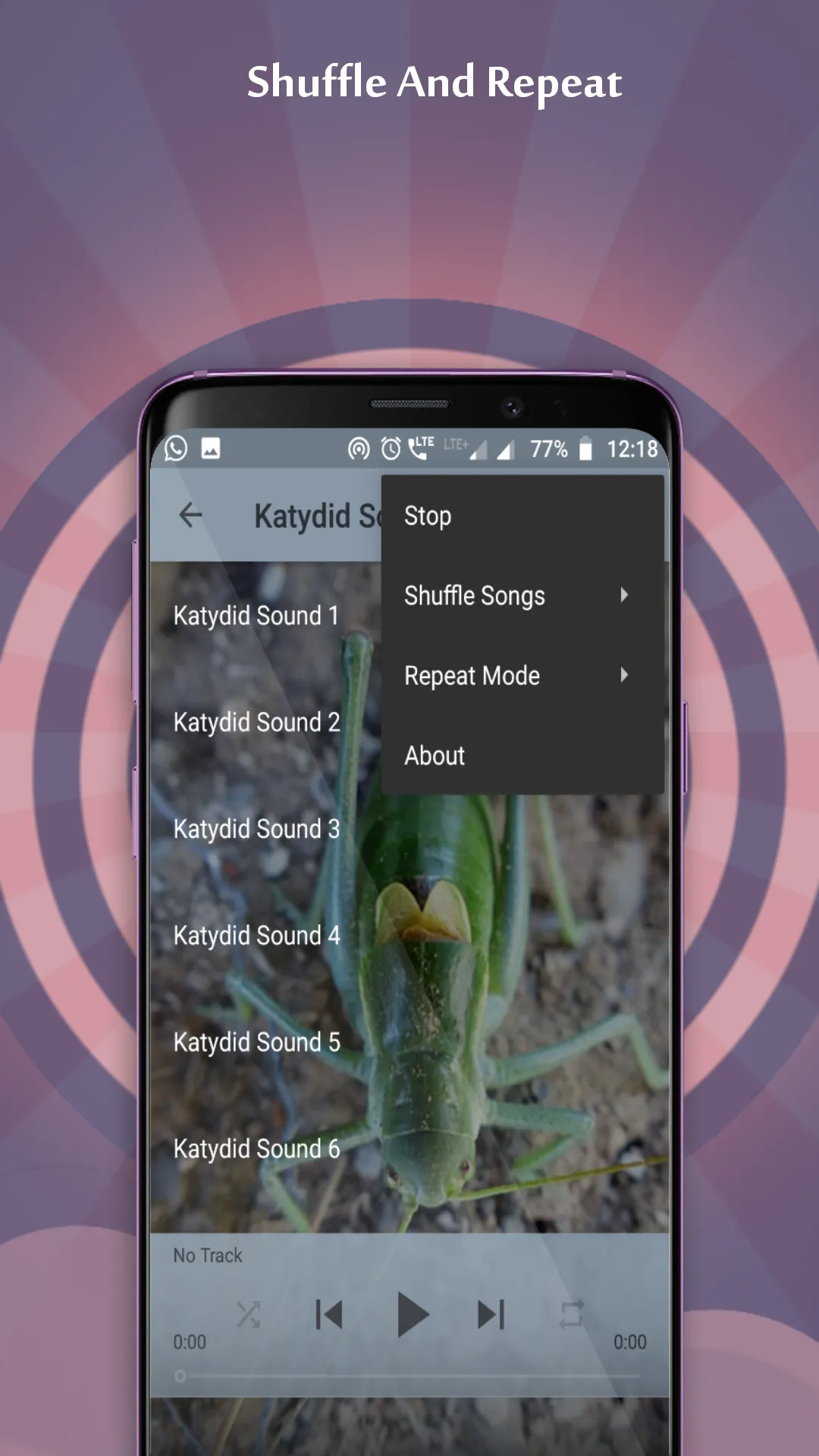 Katydid Sounds | Indus Appstore | Screenshot