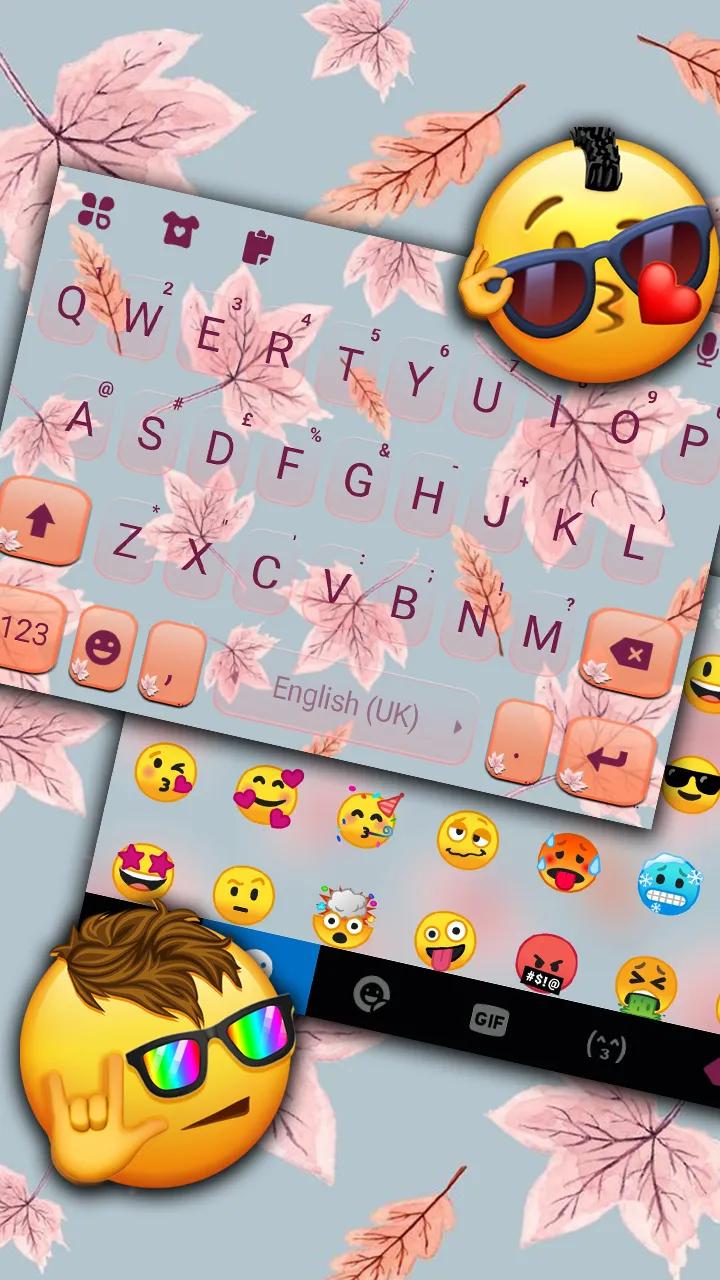 Aesthetic Maple Leaf Keyboard  | Indus Appstore | Screenshot