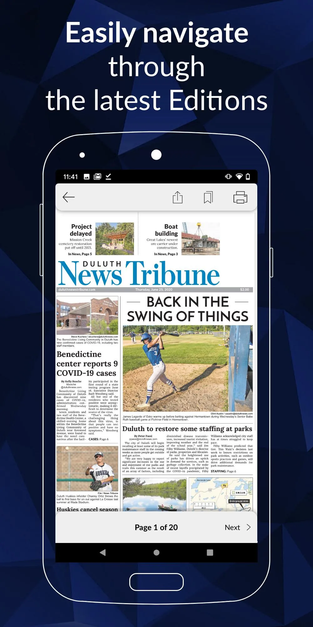 Duluth News Tribune E-paper | Indus Appstore | Screenshot