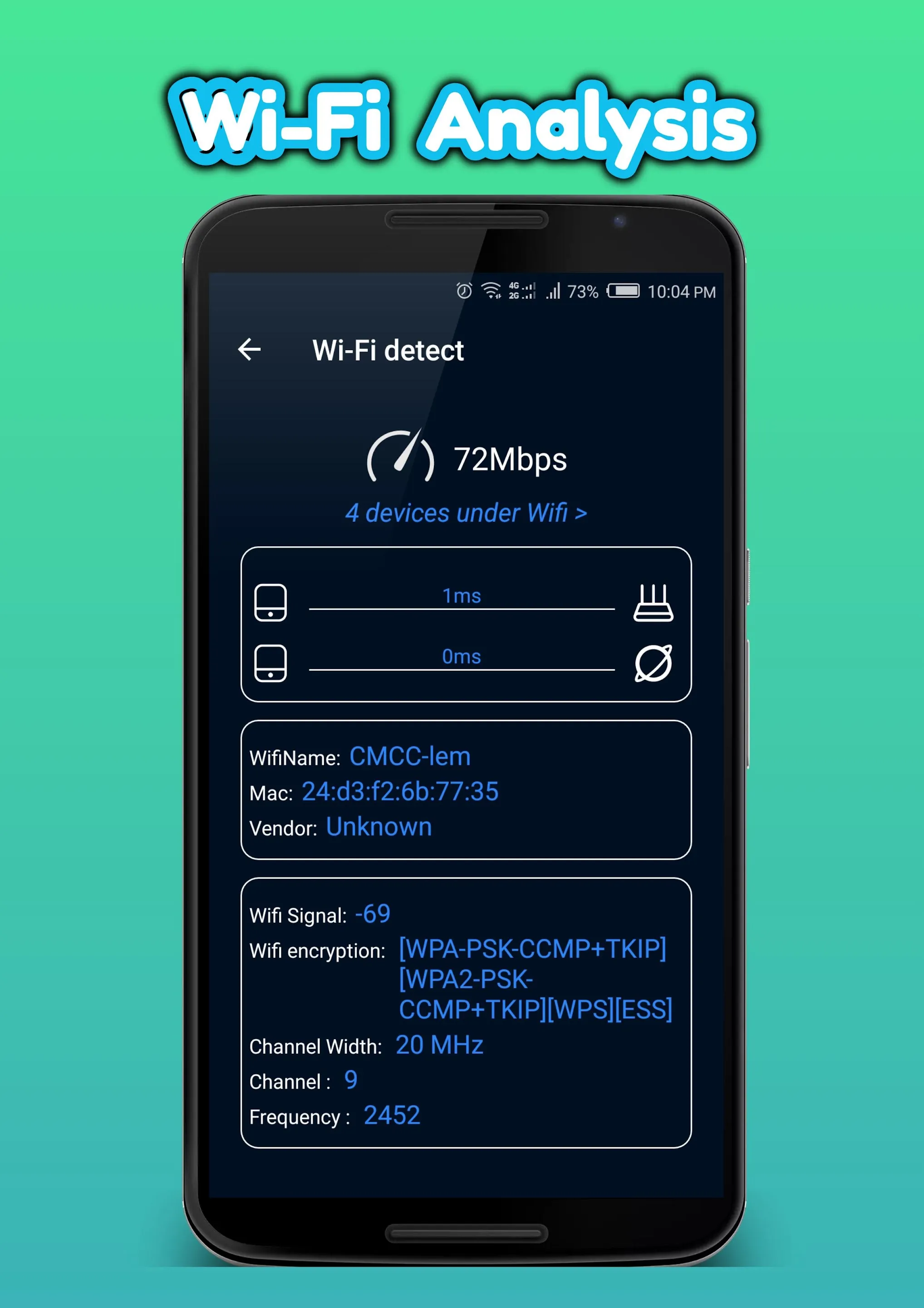 WiFi Analyzer&Ping Test | Indus Appstore | Screenshot