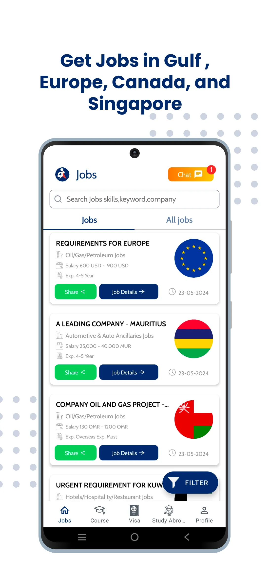 Asia Gulf Jobs - Europe Jobs | Indus Appstore | Screenshot