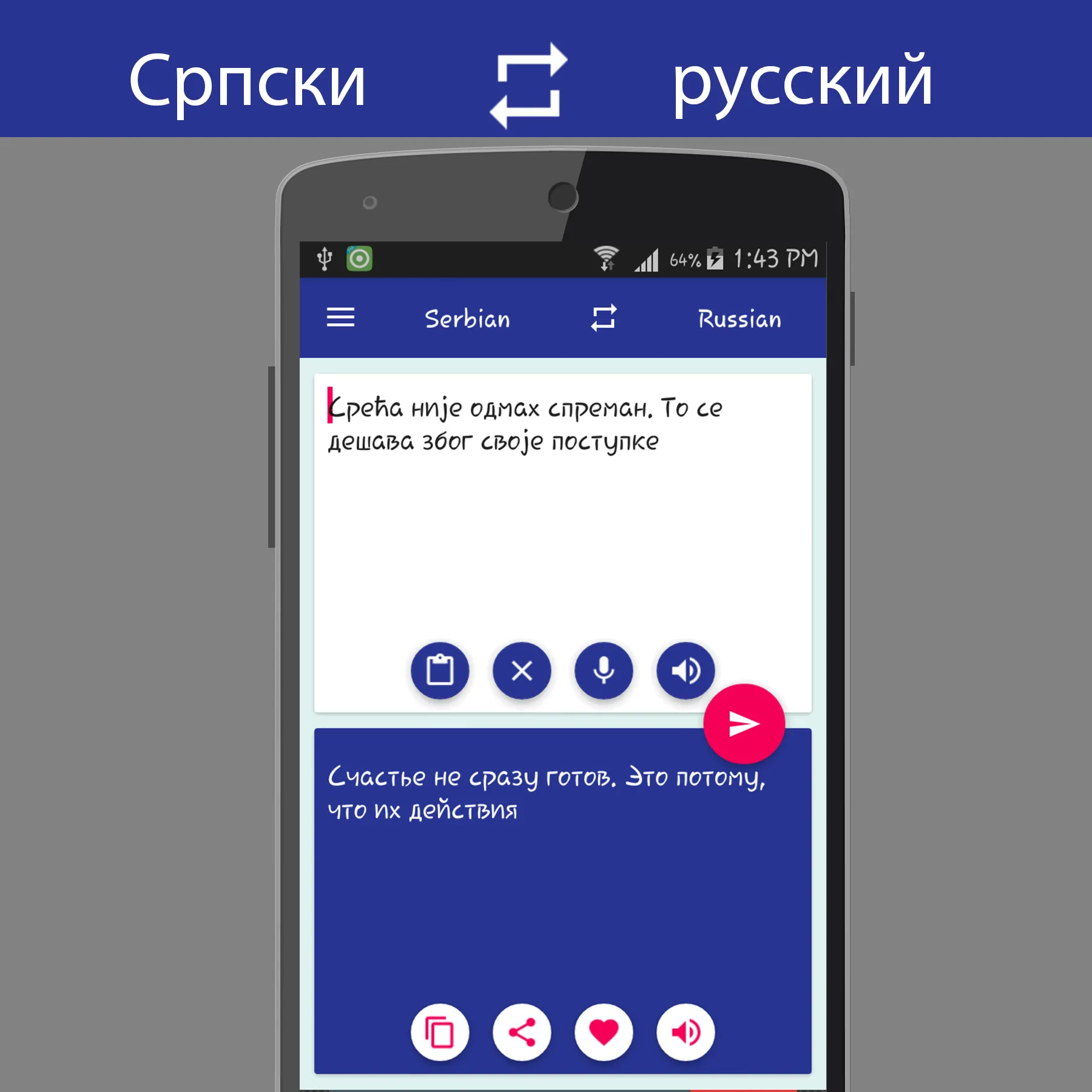 Serbian Russian Translator | Indus Appstore | Screenshot