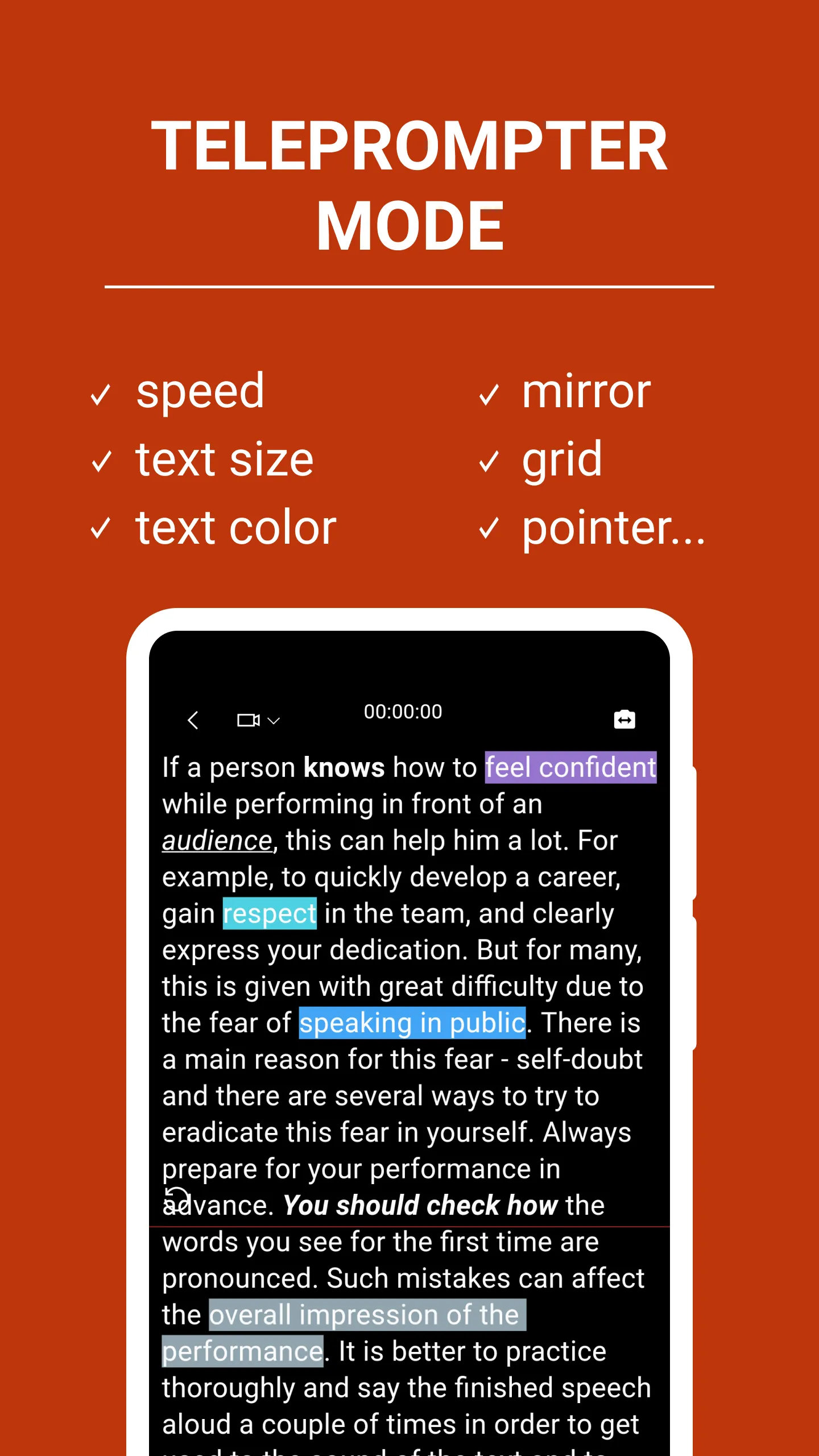 Teletoto: camera teleprompter | Indus Appstore | Screenshot