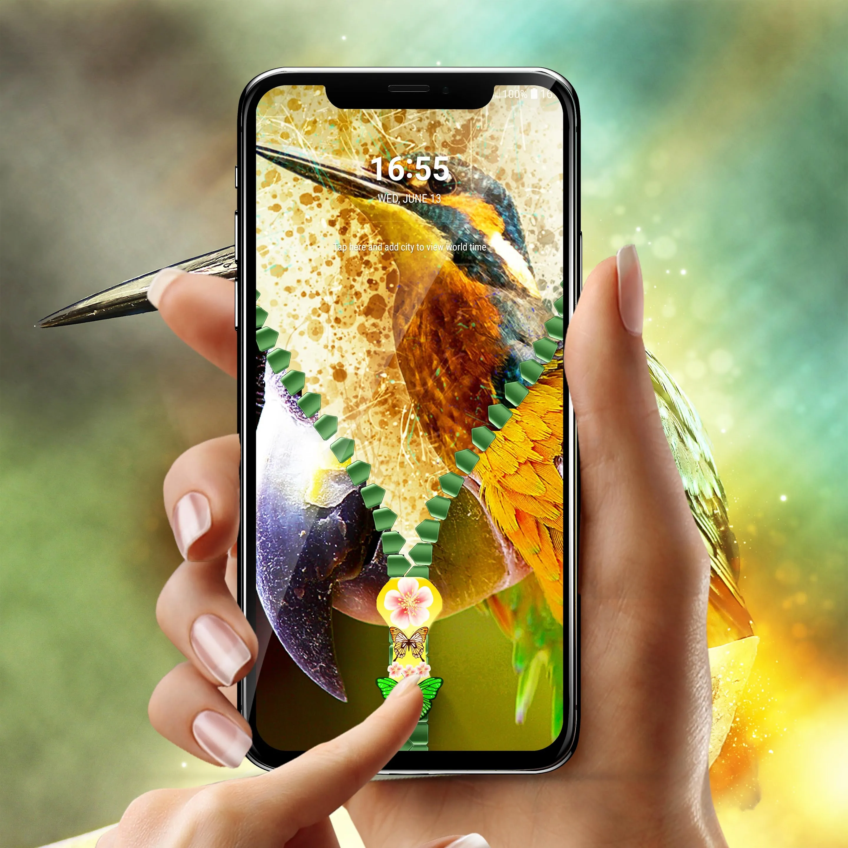 Bird lock screen | Indus Appstore | Screenshot